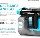 SuperHandy Electrostatic/ULV Fogger Sprayer Side Carry LITE 1.3Gal 5L Gray/Blue Like New