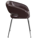 B01NB7R11E Flash Furniture Fusion Series Contemporary Reception Chair Brown - Brand New
