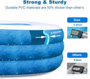 Aquadoo Family Swimming Inflatable Pool 118" X 72" X 22" AQUADOO-KP - Blue - Like New