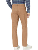 AMAZON ESSENTIALS MEN'S PANTS, RELAXED, 5-POCKETS, TWILL 31W X 30L - DARK KHAKI - Brand New
