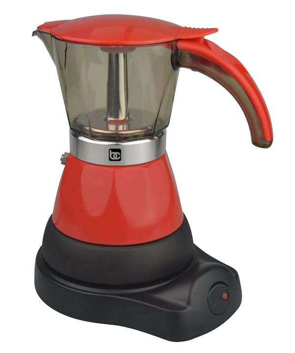BENE CASA - ELECTRIC ESPRESSO MAKER 1-3 CUP - BC-95514 - RED - Like New