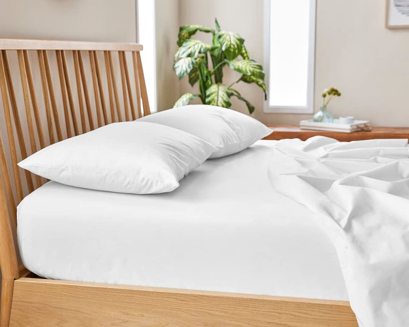ORIGANAMI ORGANIC COTTON PERCALE SHEET KING - CLOUD - Like New