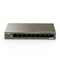 TENDA TEG1109P, 8 PORT POE SWITCH, UNMANAGED, 8 PORT POE+@102W, 1 UPLINK - GRAY Like New