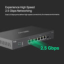 TP-LINK ER707-M2 OMADA MULTI-GIGABIT VPN ROUTER DUAL 2.5GIG WAN PORTS BLACK - Like New