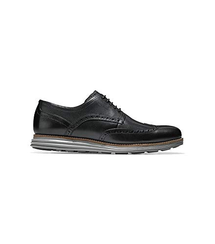 C26470 Cole Haan Men's Original Grand Shortwing Oxford Black Leather/Ironstone - Like New