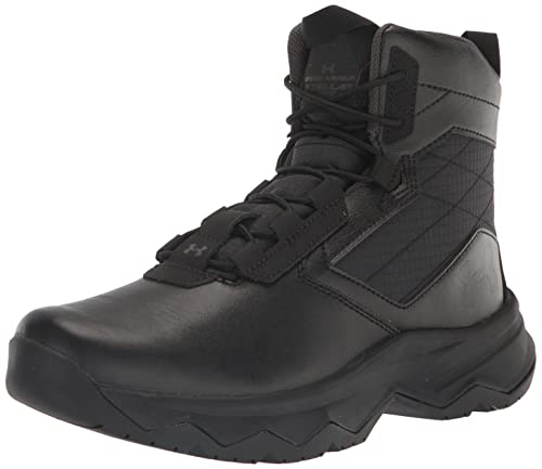 Under Armour Men's Stellar G2 6" Side Zip Boot Black Pitch Gray - Size 10 - Like New