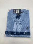 PACIFIC POLO CLUB MENS SHORT SLEEVE - SIZE: MEN 2XL - BLUE - Brand New