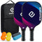Pickleball Paddles Set, Fiberglass Pickleball Balls Towels Enerface - 2 Pack - Like New