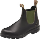 BLUNDSTONE ORIGINAL CHELSEA BOOTS UNISEX WOMEN 8.5/MEN 6.5 - STOUT BROWN / OLIVE - Like New
