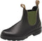 BLUNDSTONE ORIGINAL CHELSEA BOOTS UNISEX WOMEN 8.5/MEN 6.5 - STOUT BROWN / OLIVE - Like New