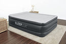 SLEEPLUX DURABLE INFLATABLE AIR MATTRESS BUILT-IN PUMP PILLOW USB 22"T QUEEN - Brand New