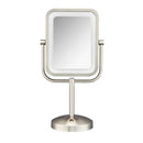 CONAIR LIGHTED MAKEUP MIRROR, 1X/8X MAGNIFYING BE33R - SILVER - Like New