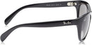 Ray-Ban Woman Sunglasses Black Frame, Grey Gradient Lenses, 56MM - Like New
