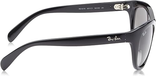 Ray-Ban Woman Sunglasses Black Frame, Grey Gradient Lenses, 56MM - Like New