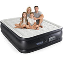 NEWBULIG QUEEN AIR MATTRESS 18 INCH WITH BUILT-IN HIGH CAPACITY - BLACK/WHITE - Like New