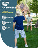 Trailbuddy Badminton Racket Set for Kids and Adults, 4 Packs - - Scratch & Dent