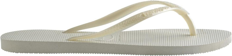 HAVAIANAS WOMEN'S SLIM WONDER WOMAN FLIP FLOP SANDAL - SIZE: WOMEN 6 - WHITE - Like New