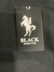 BLACK HORSE CLUB MEN'S CREW SHIRT - SIZE: MEN XL - BLACK - Like New