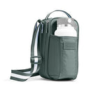 FIT + FRESH CROSSBODY WATER BOTTLE CARRIER WITH INSULATED COMPARTMENT GREEN - Brand New