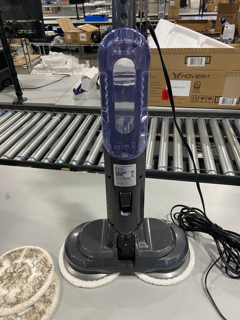 BISSELL SPINWAVE SMARTSTEAM MOP ELECTRIC FLOOR STEAMER LED LIGHTS - BLUE/GRAY - Like New