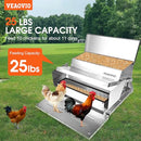 Pedal Feeder 25lbs Galvanized Chicken Feeder - Poultry Feeder B0CL28JC64 Brown - Brand New