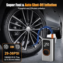 LOSTSOUL TIRE INFLATOR PORTABLE AIR COMPRESSOR 2X FASTER CQB006 - SILVER/BLACK - Like New