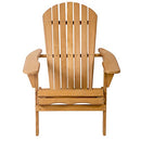 FDW Garden Furniture Lawn Patio Deck Seat Wood Adirondack Chair - Golden Yellow - Like New