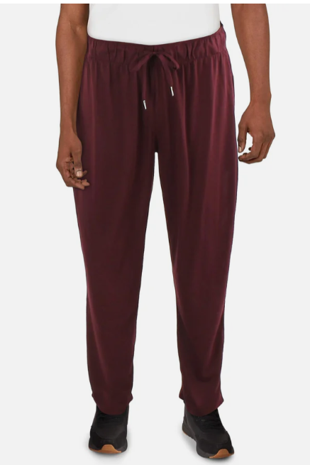 GALAXY BY HARVIC MENS DRAWSTRING HEM HIGH RISE STRAIGHT LEG PANTS LARGE - RED - Like New