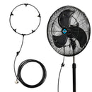 TORNADO 13 INCH MISTING KIT FAN WATER MISTER SYSTEM FOR BACKYARD - BLACK - Like New