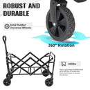 GENERIC BEACH WAGON BIG WHEELS SAND COLLAPSIBLE FOLDING ALL TERRAIN - BLUE - Like New