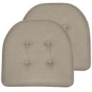 Sweet Home Collection Chair Cushion Memory Foam Pads Tufted Slip Non Skid - Brand New