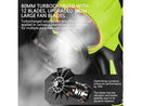 PROPOWERTOOL BRUSHLESS LEAF BLOWER, TWO BATTERIES INCLUDED - GREEN/BLACK - Like New