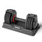 BUXANO Adjustable Dumbbell 25LB Weight, 5 in 1 Weight, Handle, Workout - Black - Like New