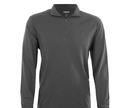 IZOD MEN'S POPCORN JACQUARD LONG SLEEVE 1/4 ZIP - SIZE: MEN XL - SMOKED PEARL - Brand New