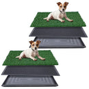 FluffyDream Artificial Grass for Dog Potty – 20x25 inch 2 Pack, Tray Pad - Green - Brand New