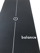 ASPIRE YOGA GEAR Balance MAT with centre line, 72" x 24" 6mm weight - Black - Brand New