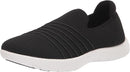 CLARKS WOMEN'S ADELLA STEP SNEAKER - SIZE: WOMEN 8.5 WIDE - BLACK (Black Knit) - Like New