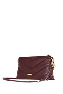 REBECCA MINKOFF EDIE MAXI MEDIUM CROSSBODY GARNET/ANTIQUE BRASS OS - Like New