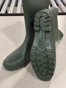 GENERIC RUBBER RAIN BOOTS - SIZE: WOMEN 9 - GREEN - Like New