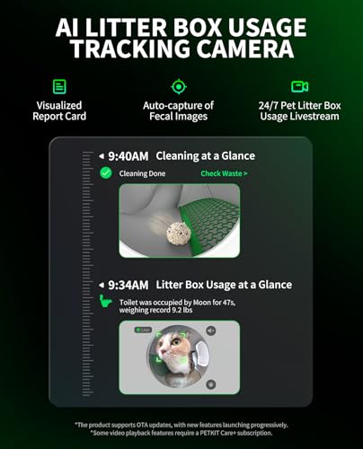 PETKIT PUROBOT MAX PRO CAT'S FACIAL RECOGNITION AI-CAMERA CAT LITTER BOX - WHITE - Like New