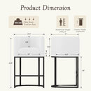 MEAROUNLIVING 26" H COUNTER HEIGHT BAR STOOLS SET OF 2, US-41-BY004-01 - BLACK - Like New