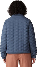 MOUNTAIN HARDWEAR STRETCHDOWN LIGHT SNAP JACKET - SIZE: WOMEN L - MOON BLUE - Brand New