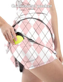FKEEP WOMEN TENNIS GOLF DRESSES SHORTS V-NECK ACTIVEWEAR PINK CHECKERBOARD S - Brand New