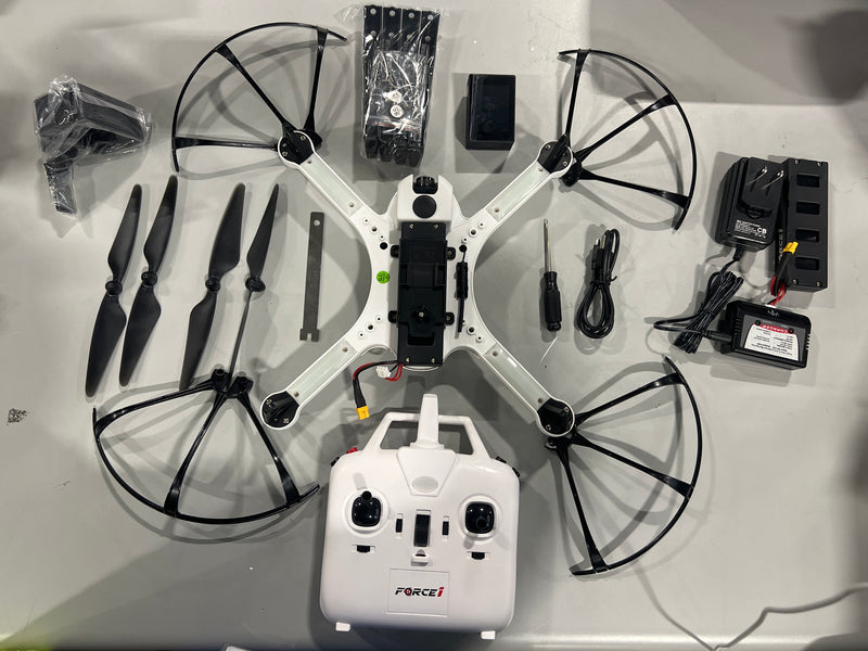 FORCE1 F100 GHOST RC CAMERA QUADCOPTER DRONE FOR SHARPER AERIAL IMAGES - WHITE - Like New