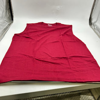 GALAXY BY HARVIC SLEEVESLESS ATHLETIC TEE SHIRT - SIZE: MEN XL - DEEP CRIMSON - Like New