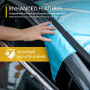 SOLARGUARD PLUS SUNSHADE FOR CAR WINDSHIELD - POOL BLUE XL SIZE -53243-BLUE - Like New