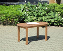 Linon Adirondack Acacia Wood Coffee Table Outdoor Patio Furniture Brown - Brand New