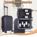 WodGod wine suitcase - SIZE: 22" - gray - Brand New