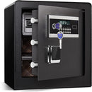 CALFEE SAFE BOX, FIREPROOF WATERPROOF SAFE CABINET - BLACK - Like New