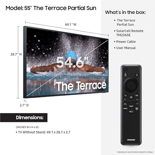 SAMSUNG 55-INCH CLASS NEO QLED 4K THE TERRACE QN55LST7DAFXZA - - Scratch & Dent